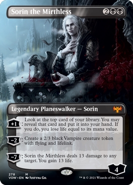 Sorin the Mirthless Innistrad- Crimson Vow Alternate Art